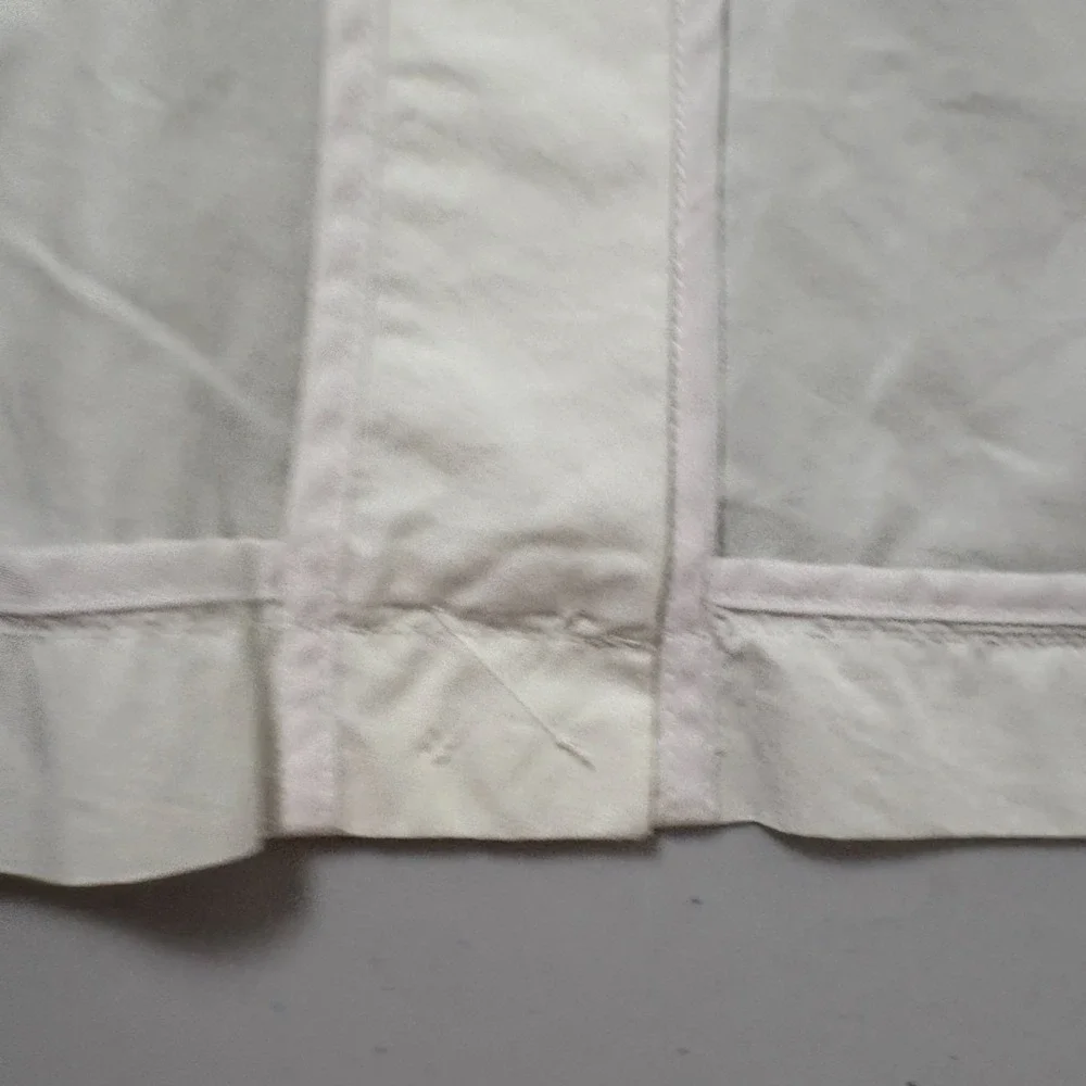 Michael Kors Utility Jacket Size 14 White Two-Button Zip Pockets Lightweight